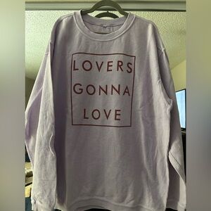 The Light Blonde Lovers Gonna Love Cord Sweatshirt